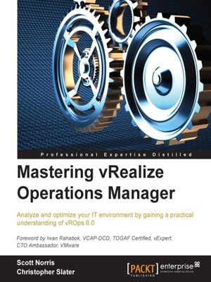 cover image of Mastering vRealize Operations Manager